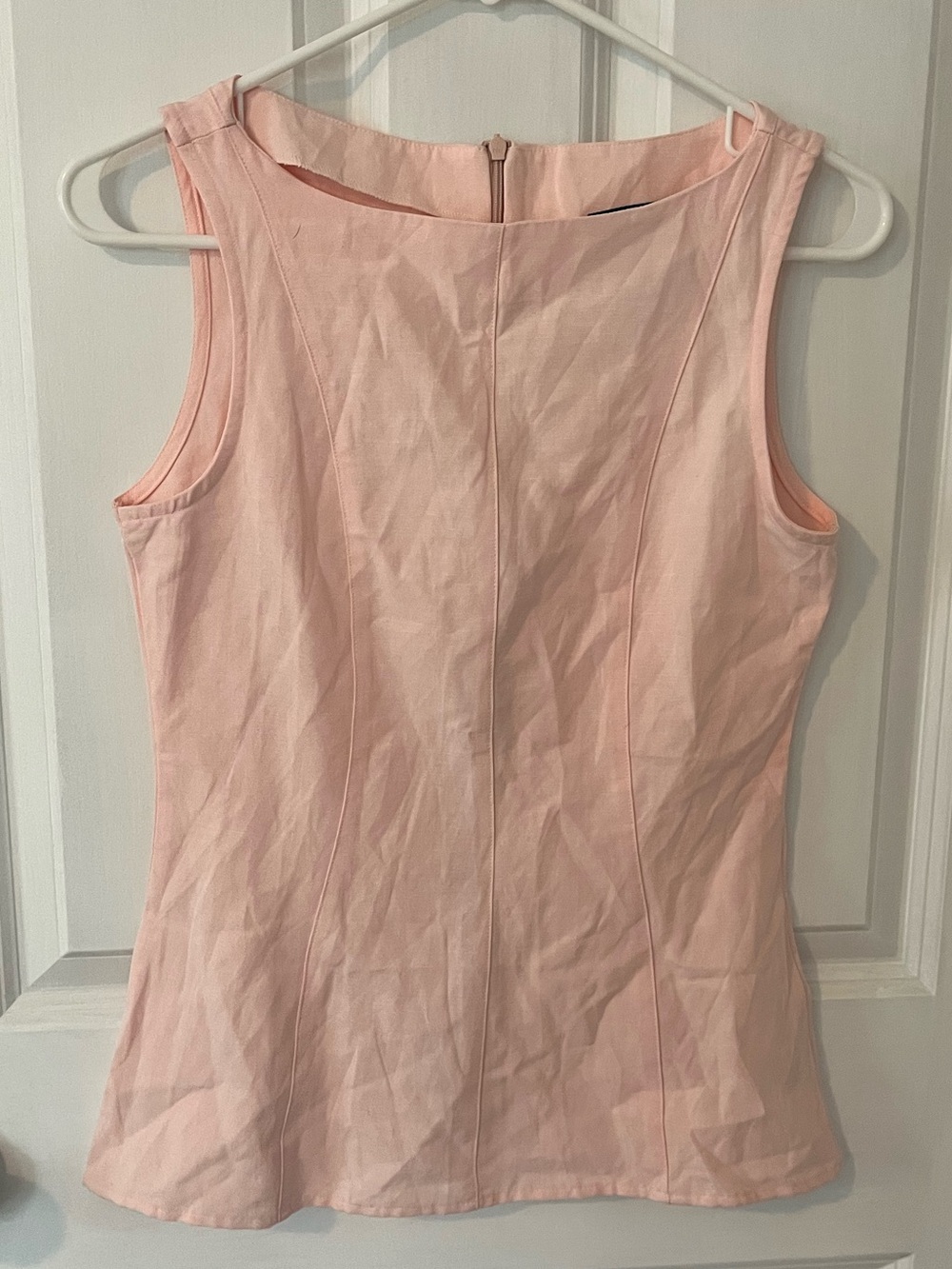 ASOS Pale Pink Sleeveless Tailored Tank Top
